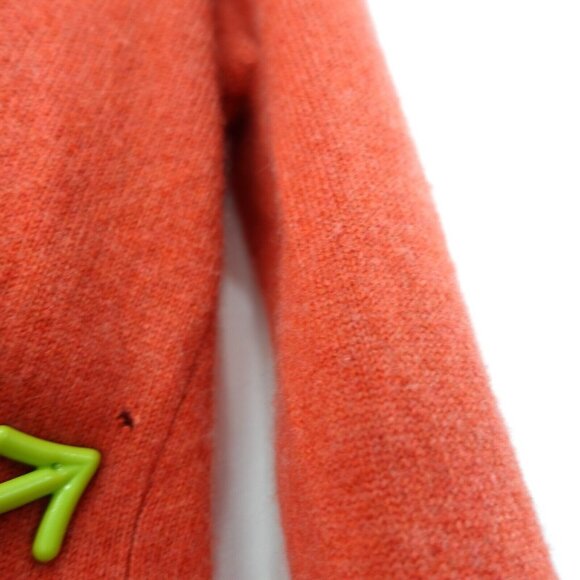 GENEVA Sweater Women Size Medium Red Cashmere Knit V Neck Pullover Casual Jumper - Picture 6 of 9